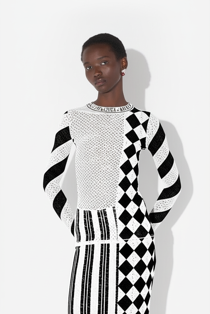 Re-edition — The Brown Dots Midi Dress