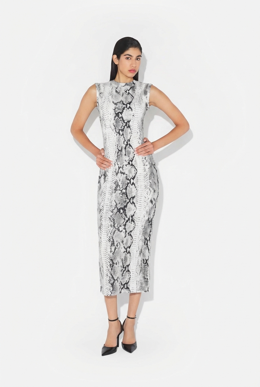 The Cotton Python Dress — Front