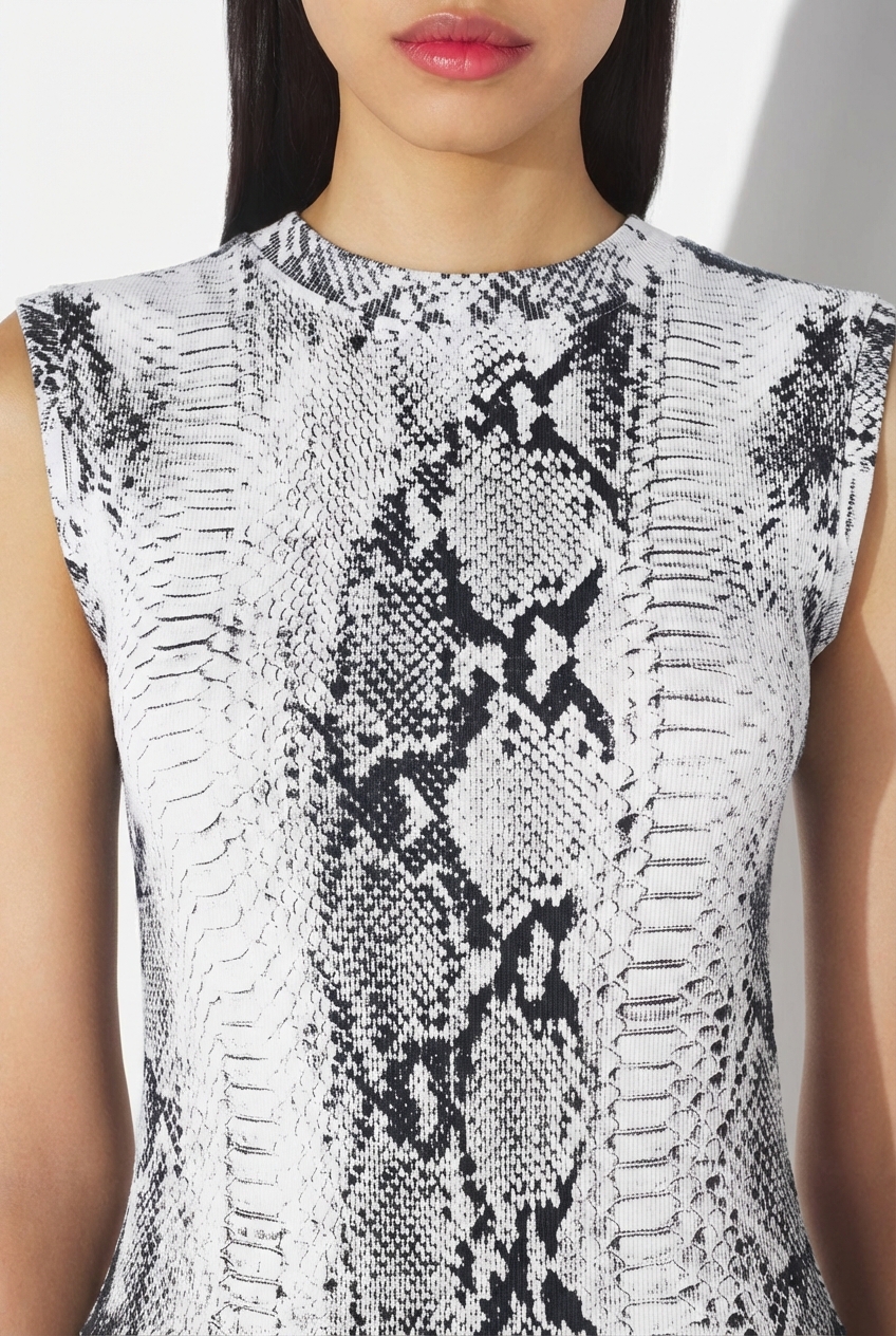 The Cotton Python Dress — Back