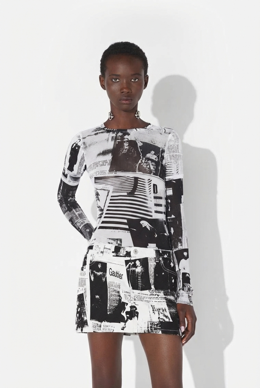 Re-edition — The Brown Dots Long Dress